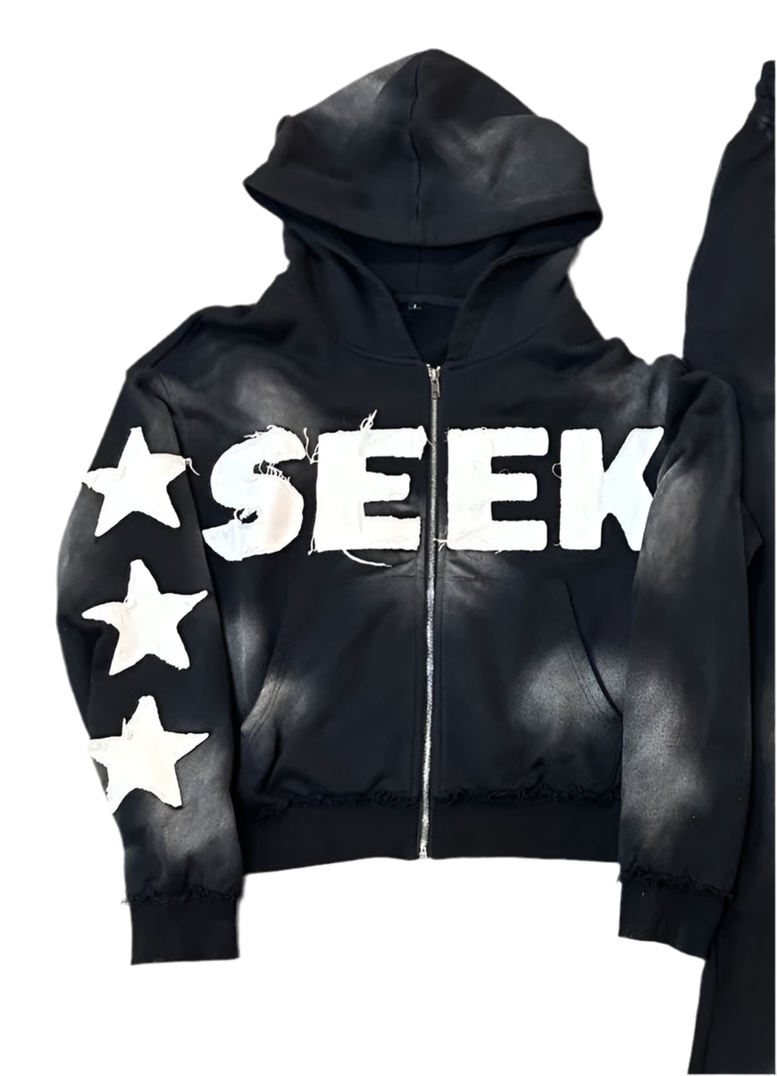 HIP HOP PULLOVER HOODIE SETS