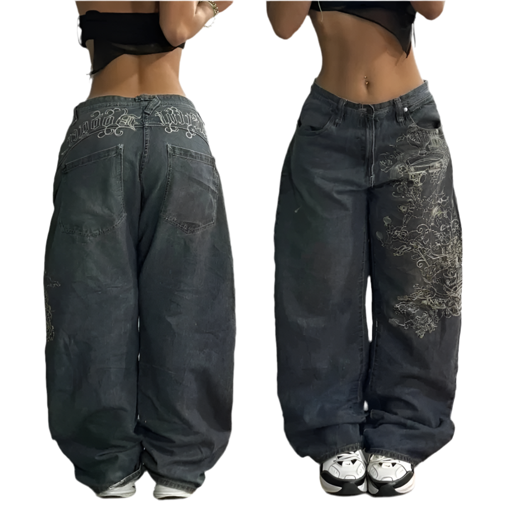 Y2K WASHED BAGGY JEANS